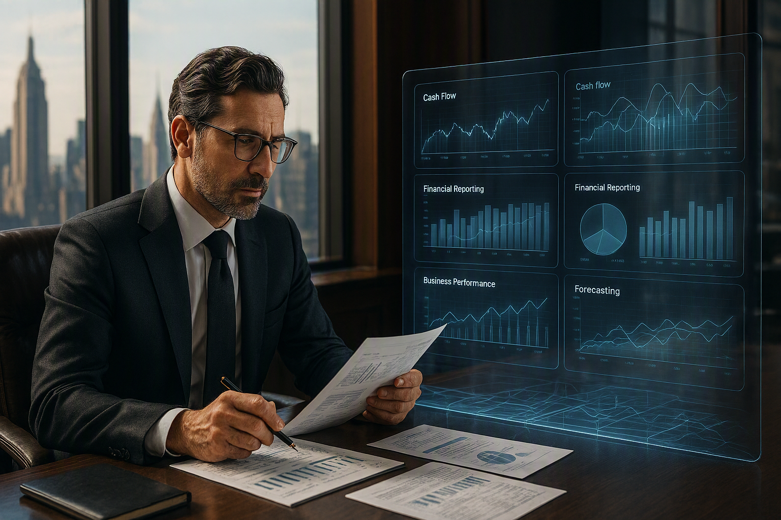 Modern AI-powered accounting dashboard for multi-client firms in 2026